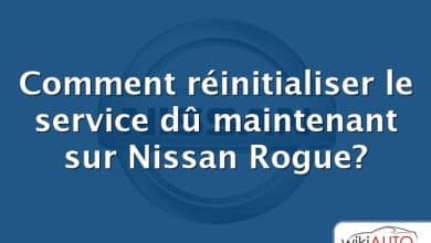 Comment réinitialiser le service dû maintenant sur Nissan Rogue?