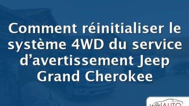 Comment réinitialiser le système 4WD du service d’avertissement Jeep Grand Cherokee