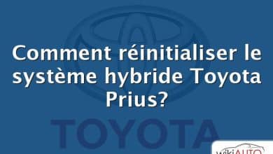 Comment réinitialiser le système hybride Toyota Prius?