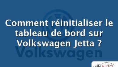 Comment réinitialiser le tableau de bord sur Volkswagen Jetta ?