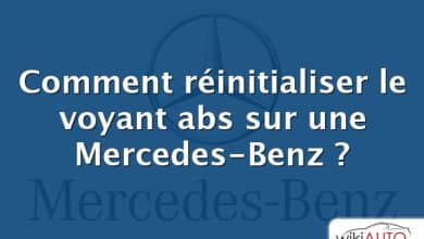 Comment réinitialiser le voyant abs sur une Mercedes-Benz ?