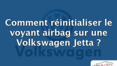 Comment réinitialiser le voyant airbag sur une Volkswagen Jetta ?