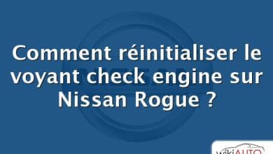 Comment réinitialiser le voyant check engine sur Nissan Rogue ?