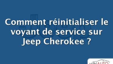 Comment réinitialiser le voyant de service sur Jeep Cherokee ?