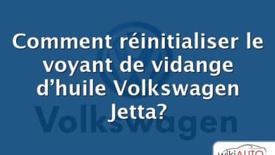 Comment réinitialiser le voyant de vidange d’huile Volkswagen Jetta?