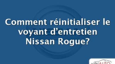 Comment réinitialiser le voyant d’entretien Nissan Rogue?