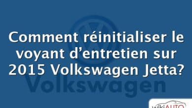 Comment réinitialiser le voyant d’entretien sur 2015 Volkswagen Jetta?