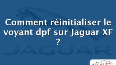 Comment réinitialiser le voyant dpf sur Jaguar XF ?