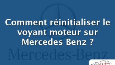 Comment réinitialiser le voyant moteur sur Mercedes Benz ?