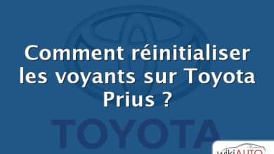 Comment réinitialiser les voyants sur Toyota Prius ?
