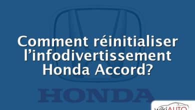 Comment réinitialiser l’infodivertissement Honda Accord?