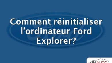 Comment réinitialiser l’ordinateur Ford Explorer?