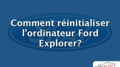 Comment réinitialiser l’ordinateur Ford Explorer?