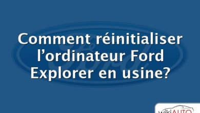 Comment réinitialiser l’ordinateur Ford Explorer en usine?