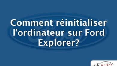 Comment réinitialiser l’ordinateur sur Ford Explorer?