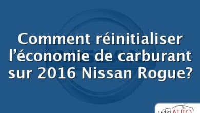 Comment réinitialiser l’économie de carburant sur 2016 Nissan Rogue?