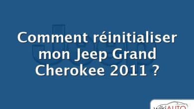 Comment réinitialiser mon Jeep Grand Cherokee 2011 ?