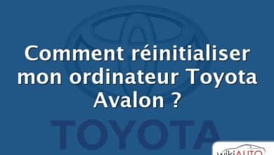Comment réinitialiser mon ordinateur Toyota Avalon ?