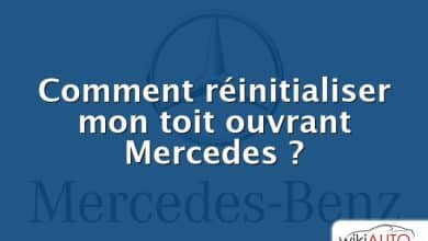 Comment réinitialiser mon toit ouvrant Mercedes ?