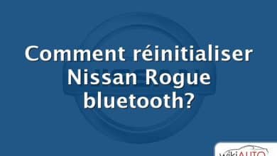 Comment réinitialiser Nissan Rogue bluetooth?