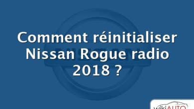 Comment réinitialiser Nissan Rogue radio 2018 ?