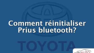 Comment réinitialiser Prius bluetooth?