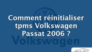 Comment réinitialiser tpms Volkswagen Passat 2006 ?