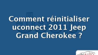 Comment réinitialiser uconnect 2011 Jeep Grand Cherokee ?