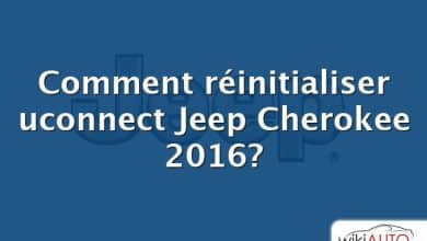 Comment réinitialiser uconnect Jeep Cherokee 2016?