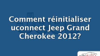 Comment réinitialiser uconnect Jeep Grand Cherokee 2012?