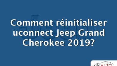 Comment réinitialiser uconnect Jeep Grand Cherokee 2019?