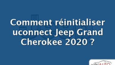 Comment réinitialiser uconnect Jeep Grand Cherokee 2020 ?