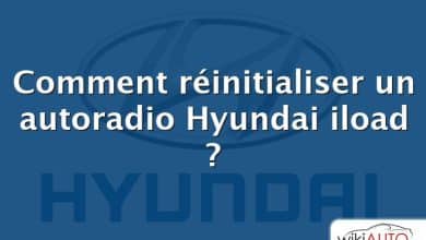 Comment réinitialiser un autoradio Hyundai iload ?