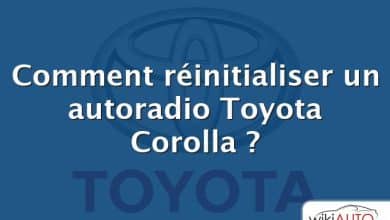 Comment réinitialiser un autoradio Toyota Corolla ?