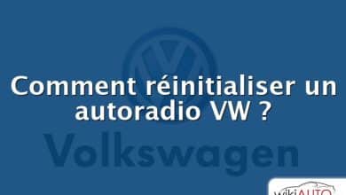 Comment réinitialiser un autoradio VW ?