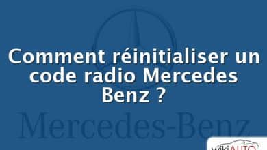 Comment réinitialiser un code radio Mercedes Benz ?