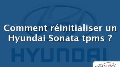 Comment réinitialiser un Hyundai Sonata tpms ?