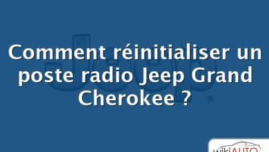 Comment réinitialiser un poste radio Jeep Grand Cherokee ?