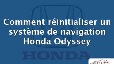 Comment réinitialiser un système de navigation Honda Odyssey