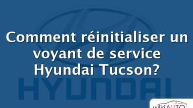 Comment réinitialiser un voyant de service Hyundai Tucson?