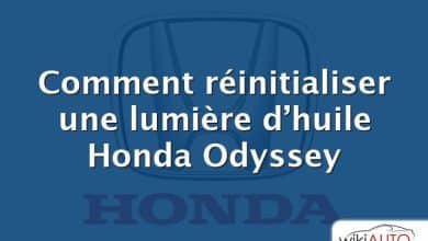 Comment réinitialiser une lumière d’huile Honda Odyssey