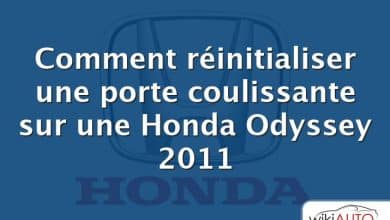 Comment réinitialiser une porte coulissante sur une Honda Odyssey 2011