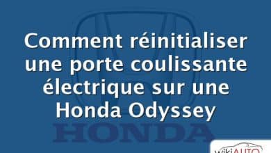 Comment réinitialiser une porte coulissante électrique sur une Honda Odyssey