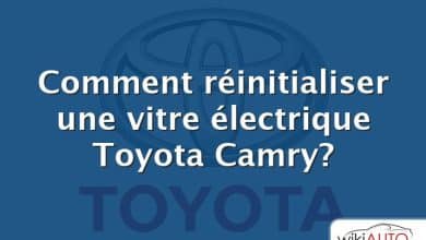 Comment réinitialiser une vitre électrique Toyota Camry?