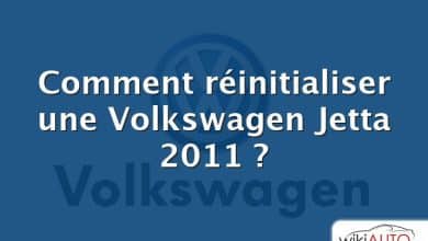 Comment réinitialiser une Volkswagen Jetta 2011 ?