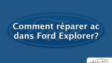 Comment réparer ac dans Ford Explorer?