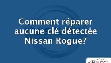 Comment réparer aucune clé détectée Nissan Rogue?
