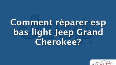 Comment réparer esp bas light Jeep Grand Cherokee?