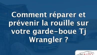 Comment réparer et prévenir la rouille sur votre garde-boue Tj Wrangler ?