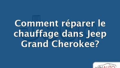 Comment réparer le chauffage dans Jeep Grand Cherokee?